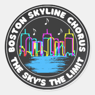 Boston Skyline Chorus Sticker