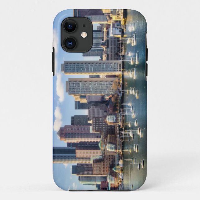Boston skyline from waterfront Case-Mate iPhone case (Back)