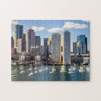 Boston skyline from waterfront jigsaw puzzle