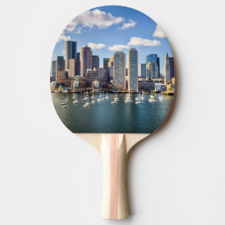 Boston skyline from waterfront Ping-Pong paddle