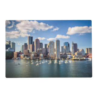 Boston skyline from waterfront placemat