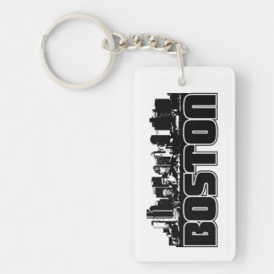 Boston Skyline Keychain