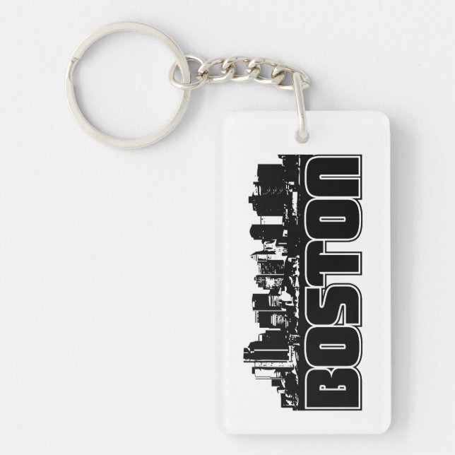 Boston Skyline Keychain (Front)