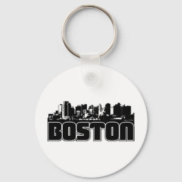 Boston Skyline Keychain
