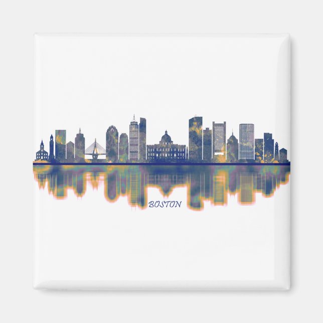 Boston Skyline Magnet (Front)