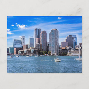 Boston Skyline Postcard