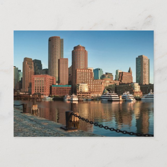 Boston skyline postcard (Front)