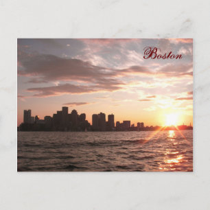 Boston Skyline Postcard