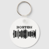 Zazzle Louisville, KY Stylized Skyline Custom Slogan Keychain, Adult Unisex, Size: 2, Black