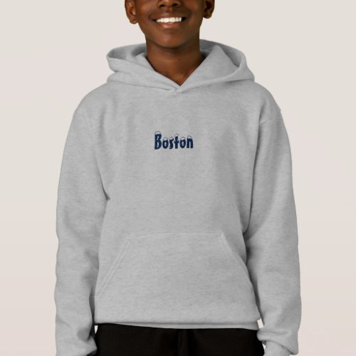 Boston snow navy blue _ Hoodies  Sweatshirt