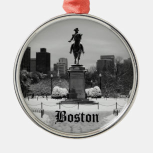 Boston Snow Ornament