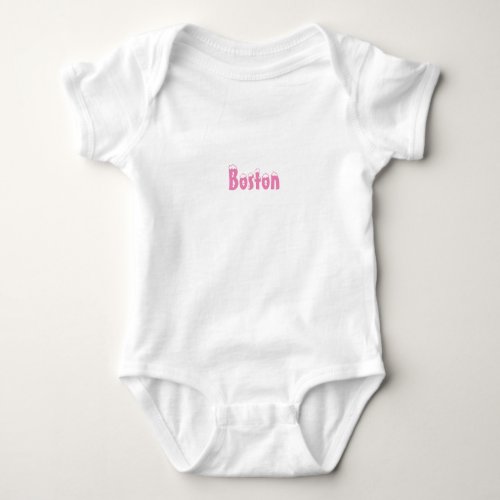 Boston snow pink _ Baby Bodysuit