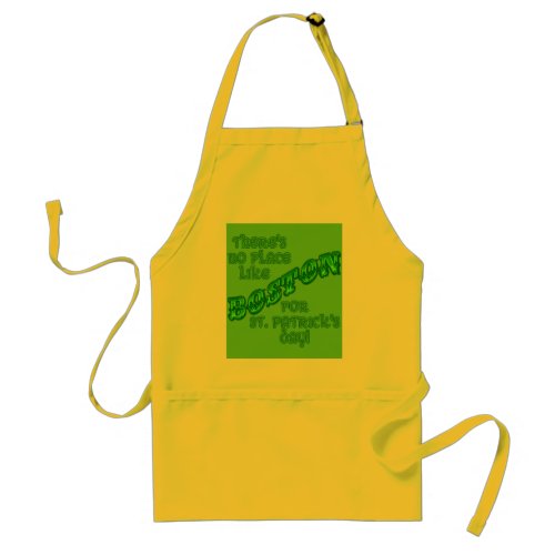 BOSTON St Patricks Day Adult Apron