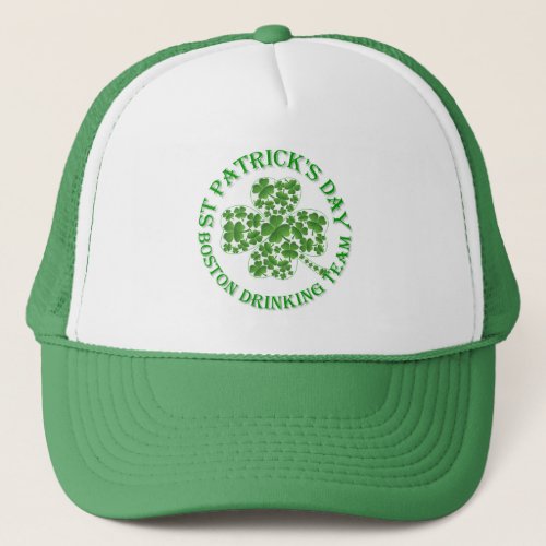 Boston  St Patricks drinking team Trucker Hat