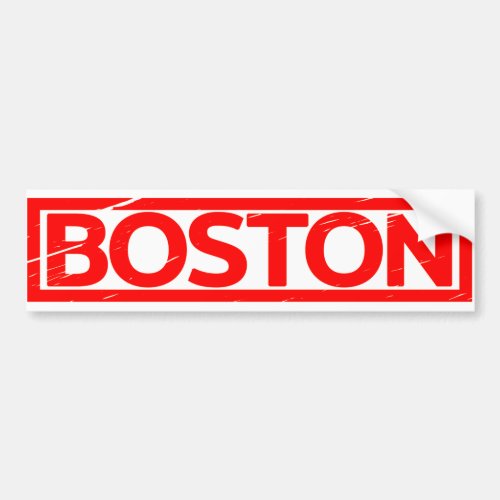 Boston Stamp Bumper Sticker