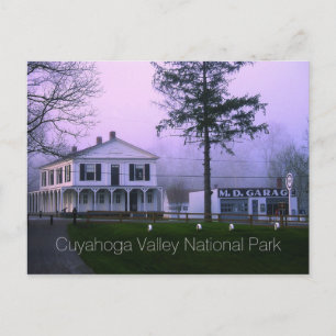 Boston Store, M. D. Garage, Cuyahoga National Park Postcard