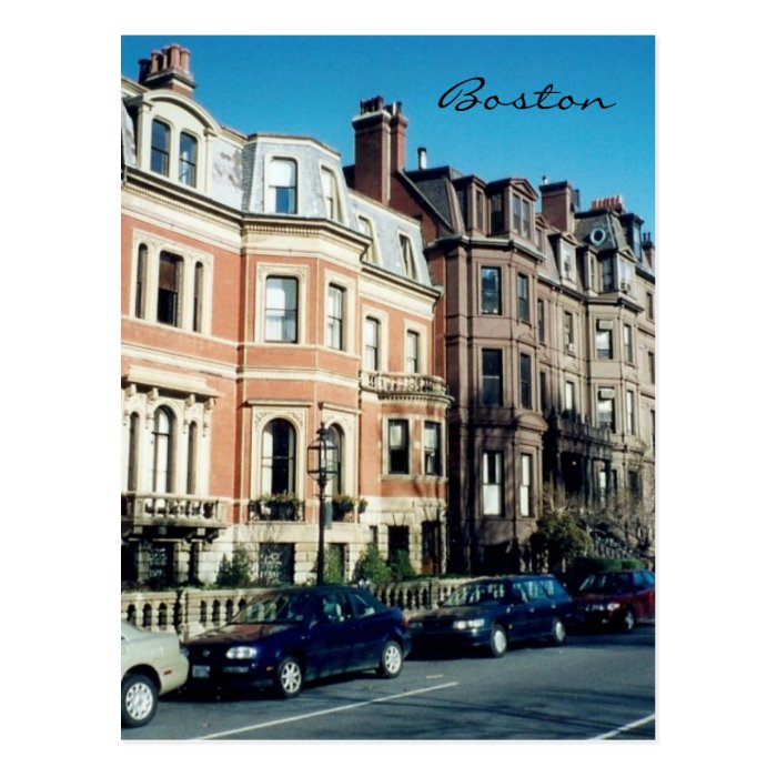 boston streets postcards
