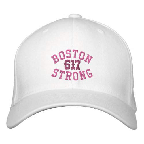 Boston Strong 617 Embroidered Baseball Hat