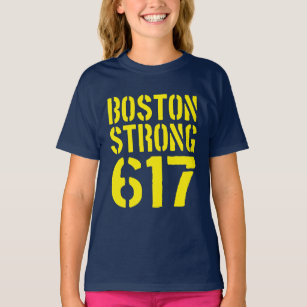 boston strong blue yellow t-shirt, Zazzle