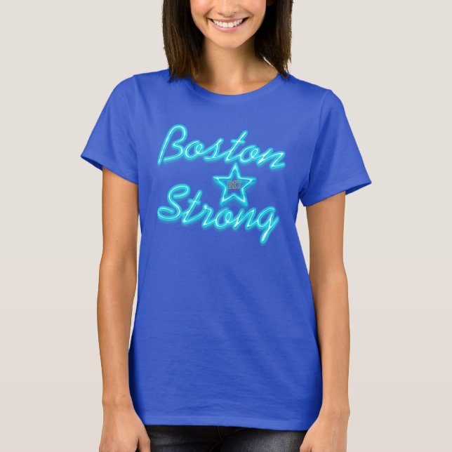 Boston Strong and Glowing T-Shirt (Front)
