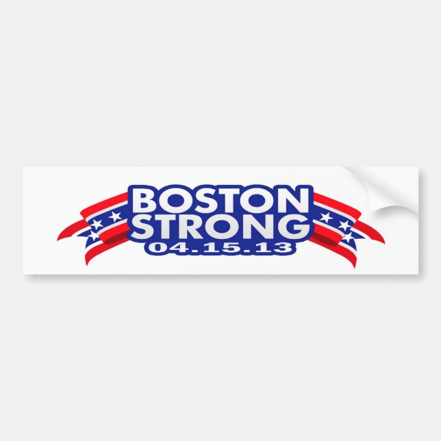 Boston Strong April 15 2013 Bumper Sticker (Front)