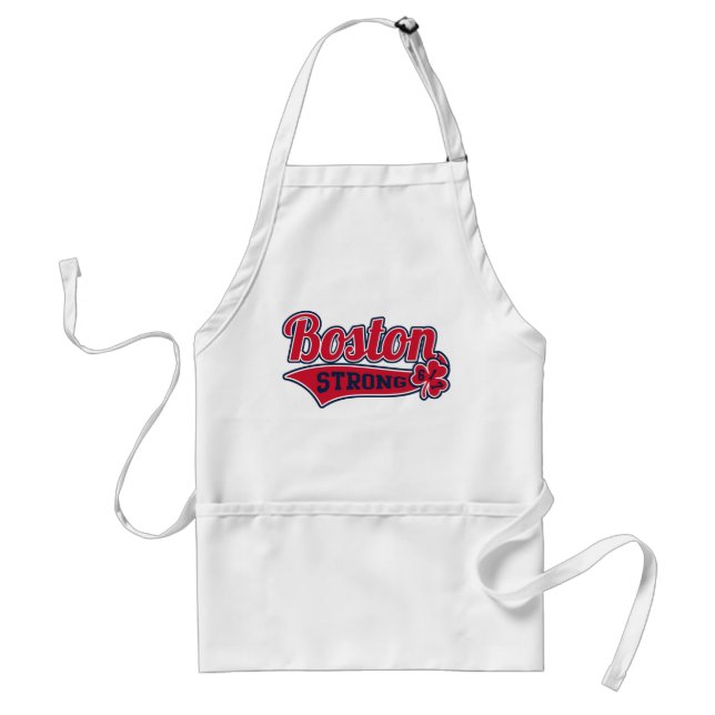 Boston Strong Ballpark Shamrock 617 Adult Apron (Front)