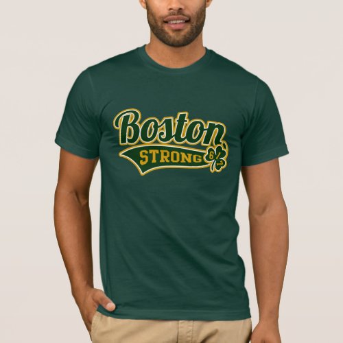 Boston Strong Ballpark Shamrock College T_Shirt