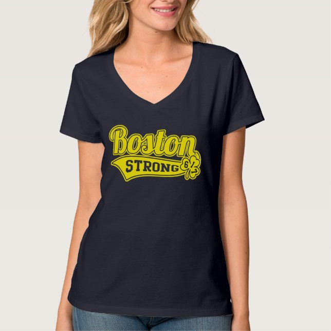 Boston Strong Ballpark Shamrock T-Shirt (Front)