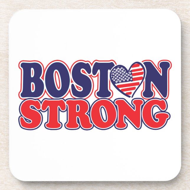 Boston Strong Beverage Coaster (Front)