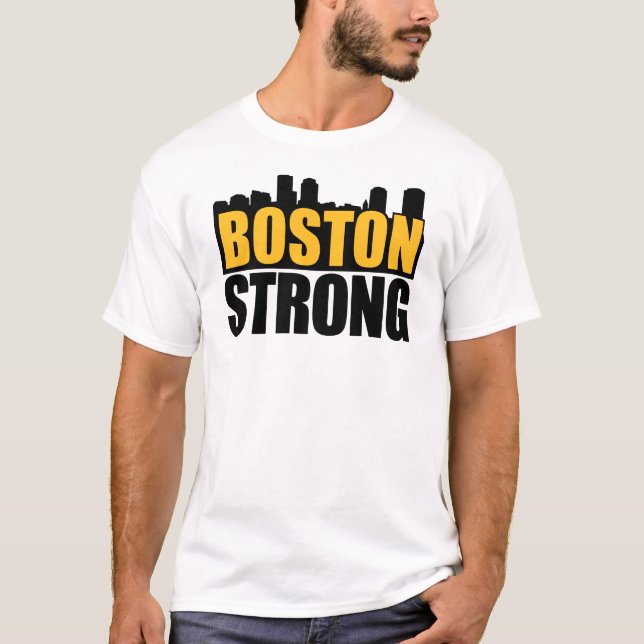 Boston Strong Black & Gold T-Shirt (Front)