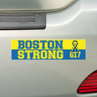 Boston 617 Strong Red, White & Blue Magnet