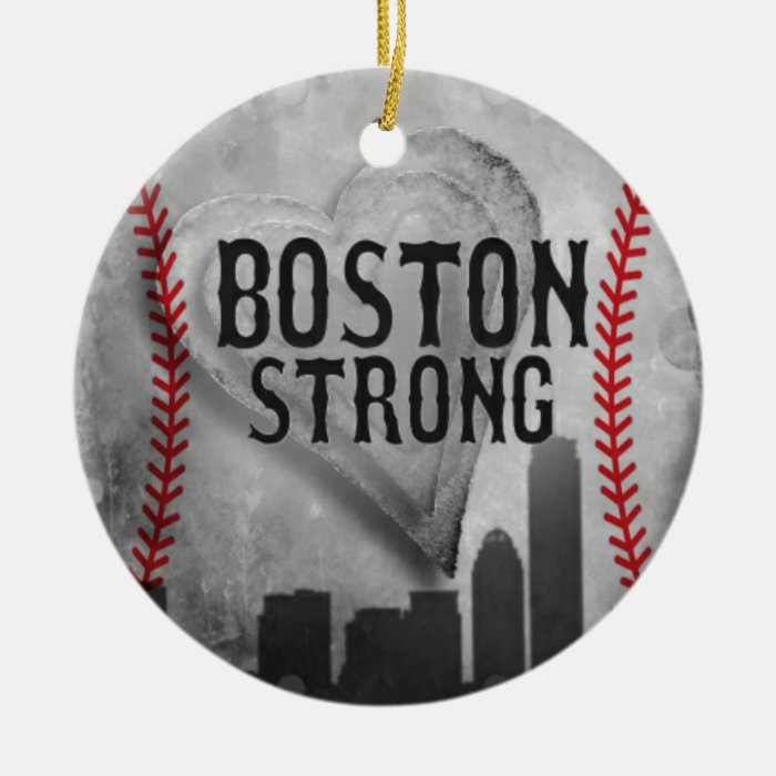 Boston Strong by Vetro Jewelry & Designs Christmas Ornament