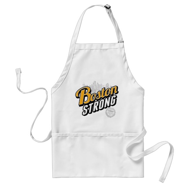 BOSTON STRONG CITY ADULT APRON (Front)