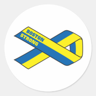 Boston Strong Classic Round Sticker