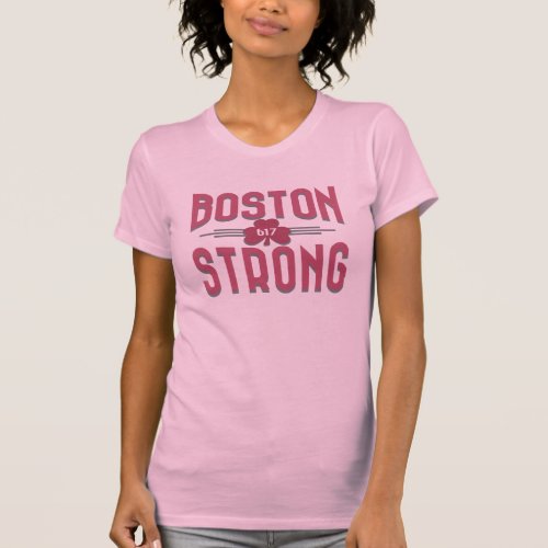 Boston Strong Deco Shamrock Irish T_Shirt