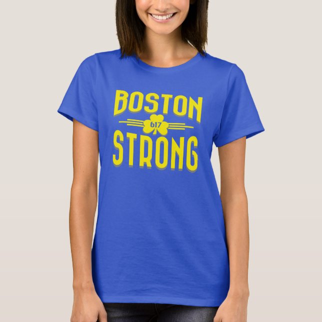 Boston Strong Deco Shamrock T-Shirt (Front)
