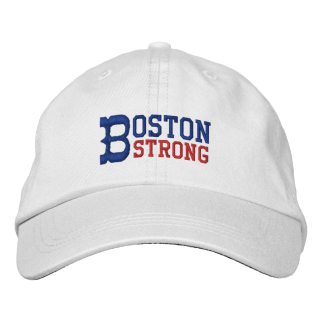 Boston Strong Embroidered Baseball Cap (Front)