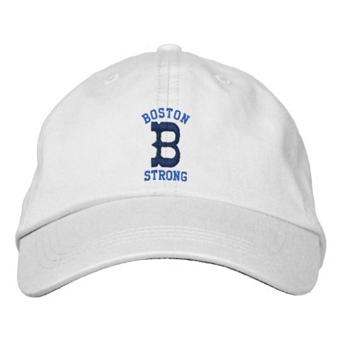 Boston Strong Embroidered Baseball Hat