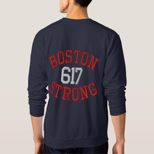 Boston Strong Embroidered Sweatshirt (Back)