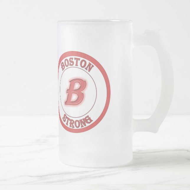 Boston Strong Frosted Beer Mug (Right)