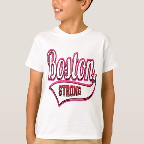 Boston Strong in Pink T_Shirt