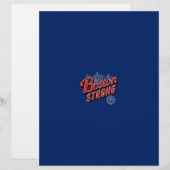 Boston Strong in red and blue decor (Front/Back)