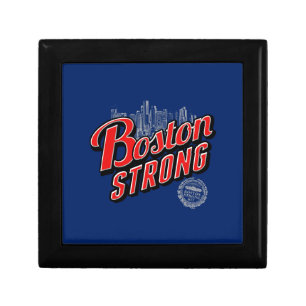 Boston Strong in red and blue decor Gift Box