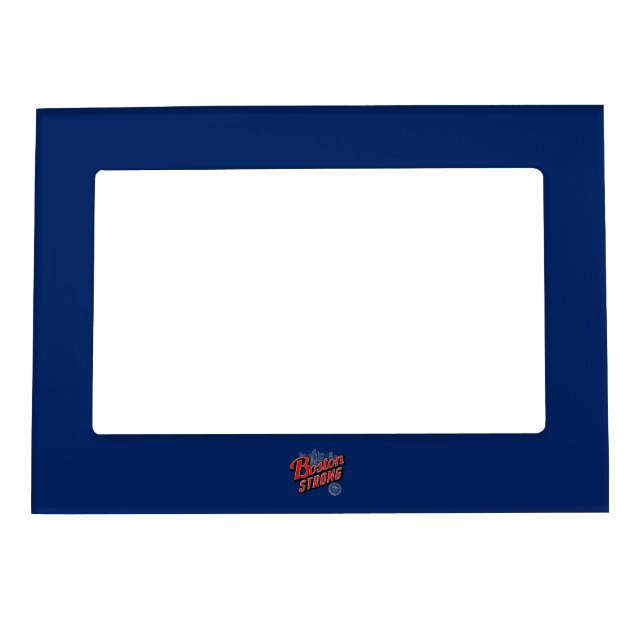 Boston Strong in red and blue decor Magnetic Frame (Front)