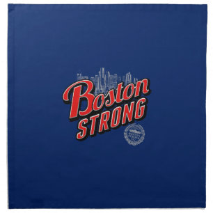 Boston Strong in red and blue decor Napkin