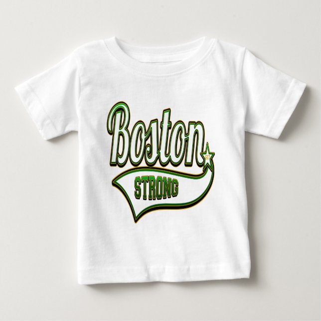 Boston Strong Irish GREEN Baby T-Shirt (Front)
