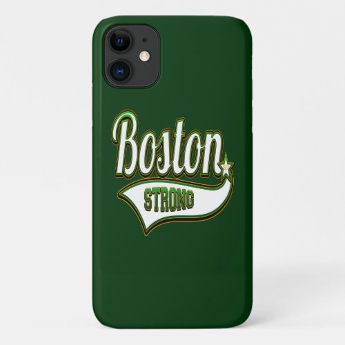 Boston Strong Irish GREEN iPhone 11 Case