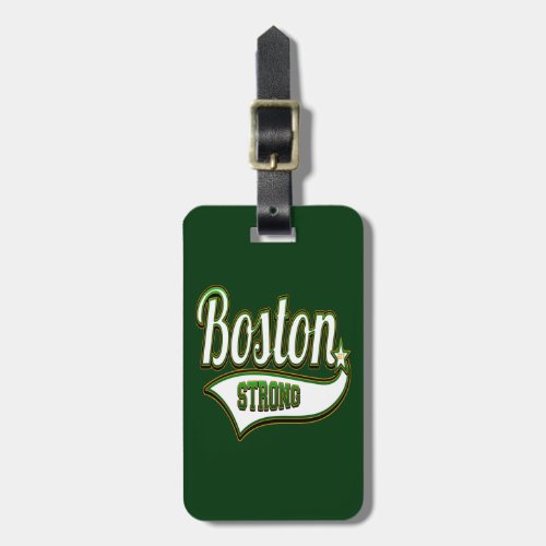Boston Strong Irish GREEN Luggage Tag