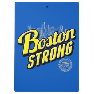 Boston Strong on a Blue Decor Clipboard