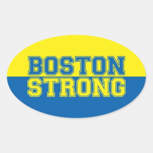 Boston Strong Oval Sticker
